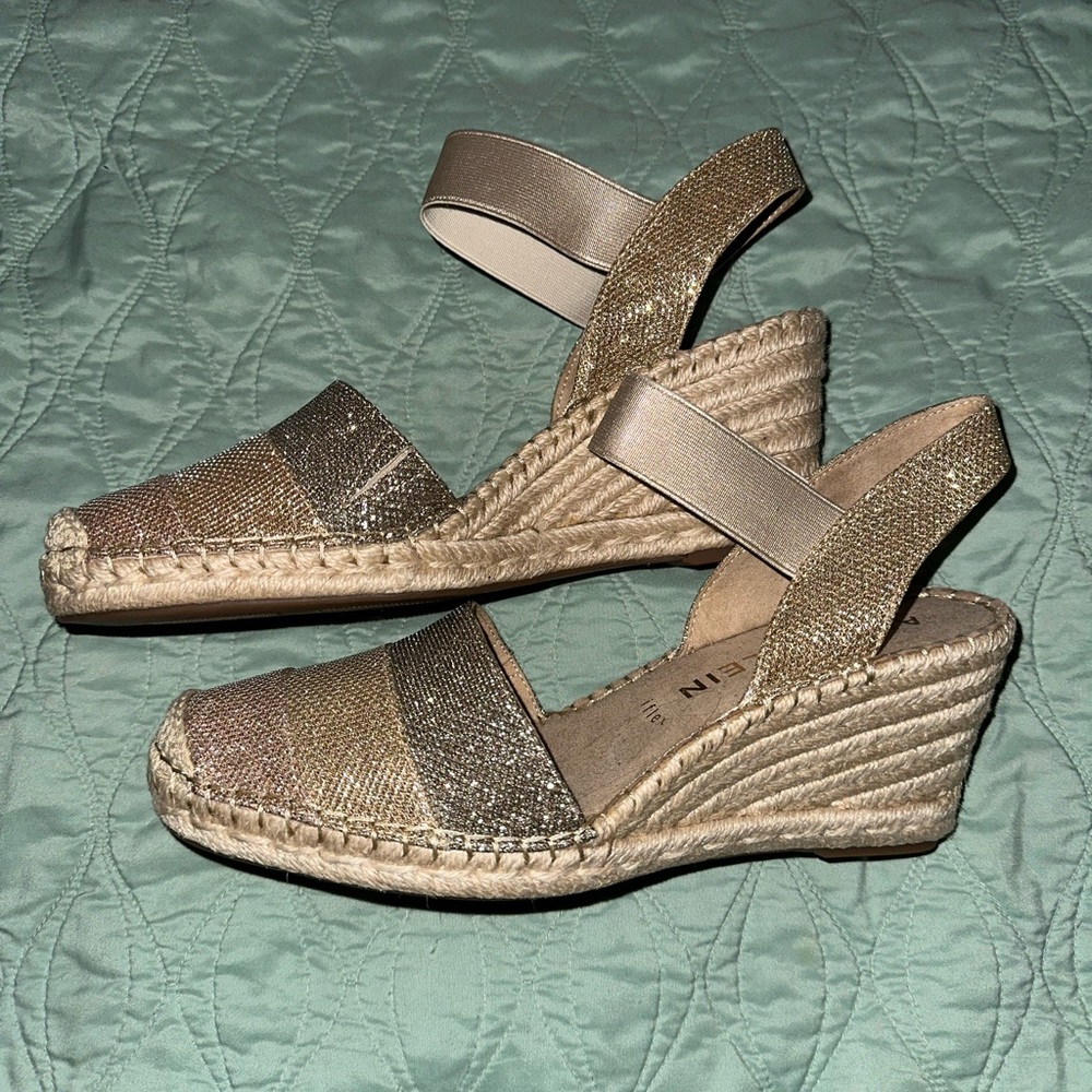 Anne Klein iflex- sparkle wedge- NEVER BEEN WARN!!